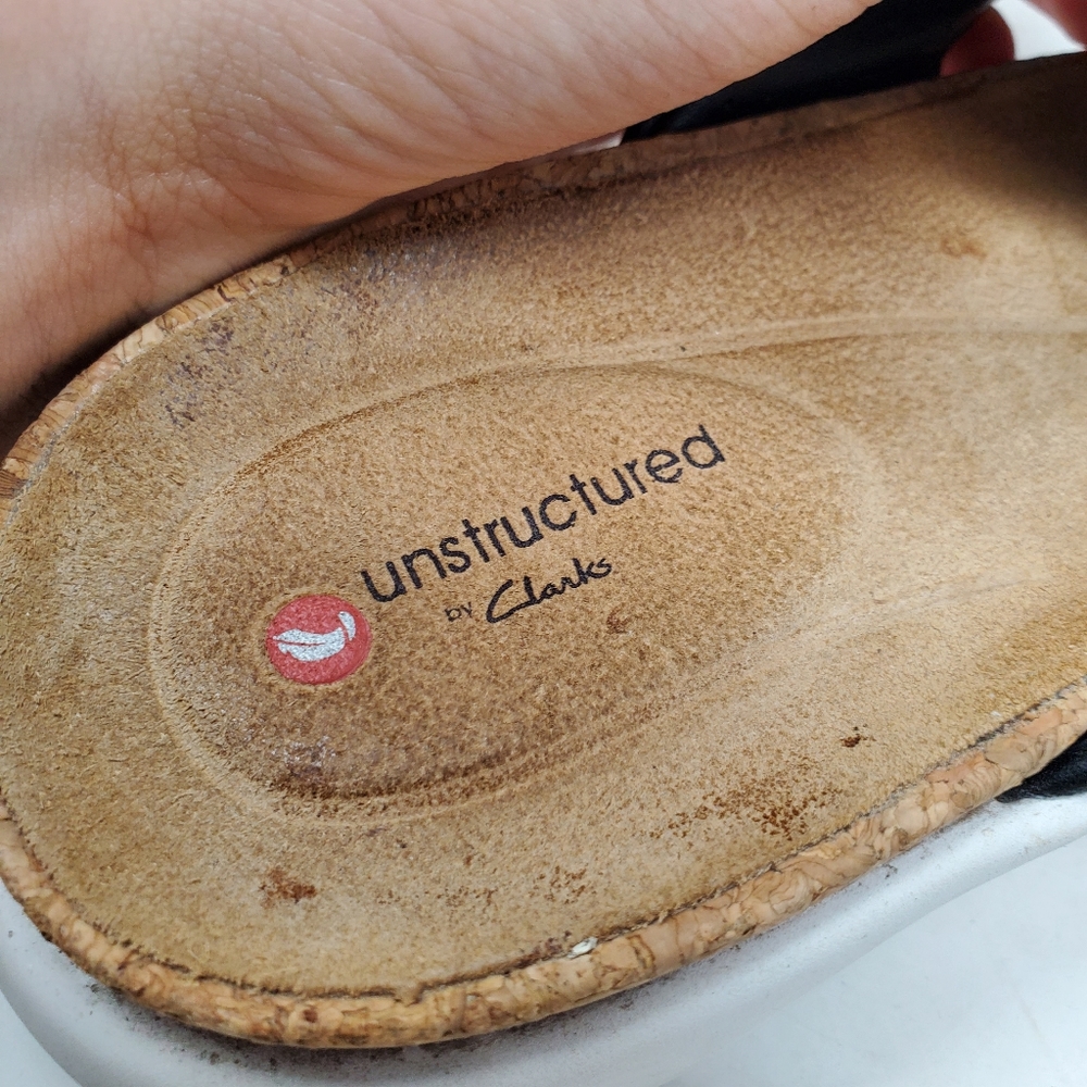 Unstructured By Clarks Slide Sandals Size 6.5 - image 7